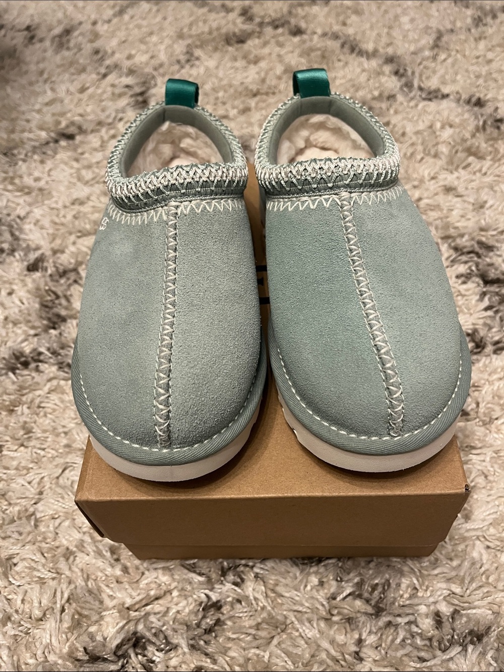 UGG Women's Tasman Meadow Suede Evolution Clog Slippers. US size 6. New in box. - Picture 2 of 8